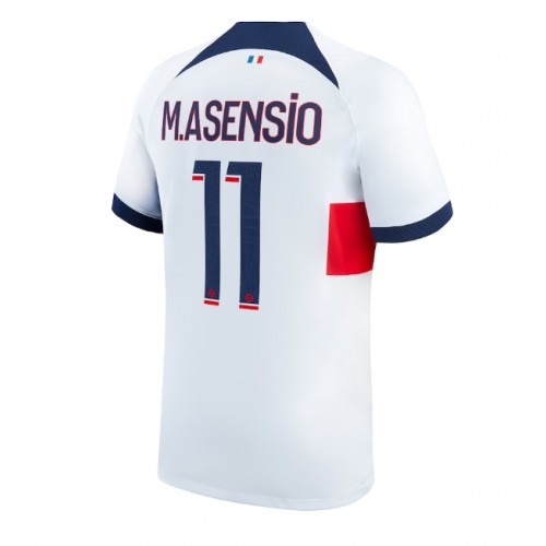 Moški Nogometni dresi Paris Saint-Germain Marco Asensio #11 Gostujoči 2023-24 Kratek Rokav